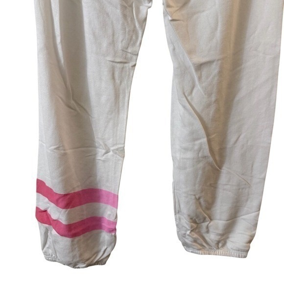 Sundry Ombre Stripe Sweatpants Jogger Sweatpants White Pink size 1/small NEW - Picture 12 of 15